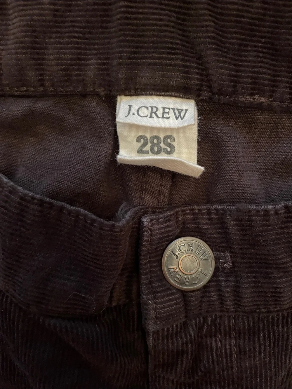 J.Crew Women’s  Brown Corduroy Pants - 28S
